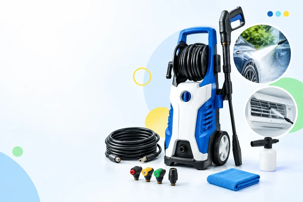 Buying Guide เครื่องฉีดน้ำแรงดันสูง เลือกอย่างไรให้เหมาะกับงานล้างรถ ล้างแอร์ และงานทำความสะอาด